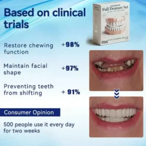 OHNEEN™ – 🦷Fortschrittliches Maßgeschneidertes Vollprothesen-Set🦷 (⏰Zeitlich begrenzter Rabatt⏰)